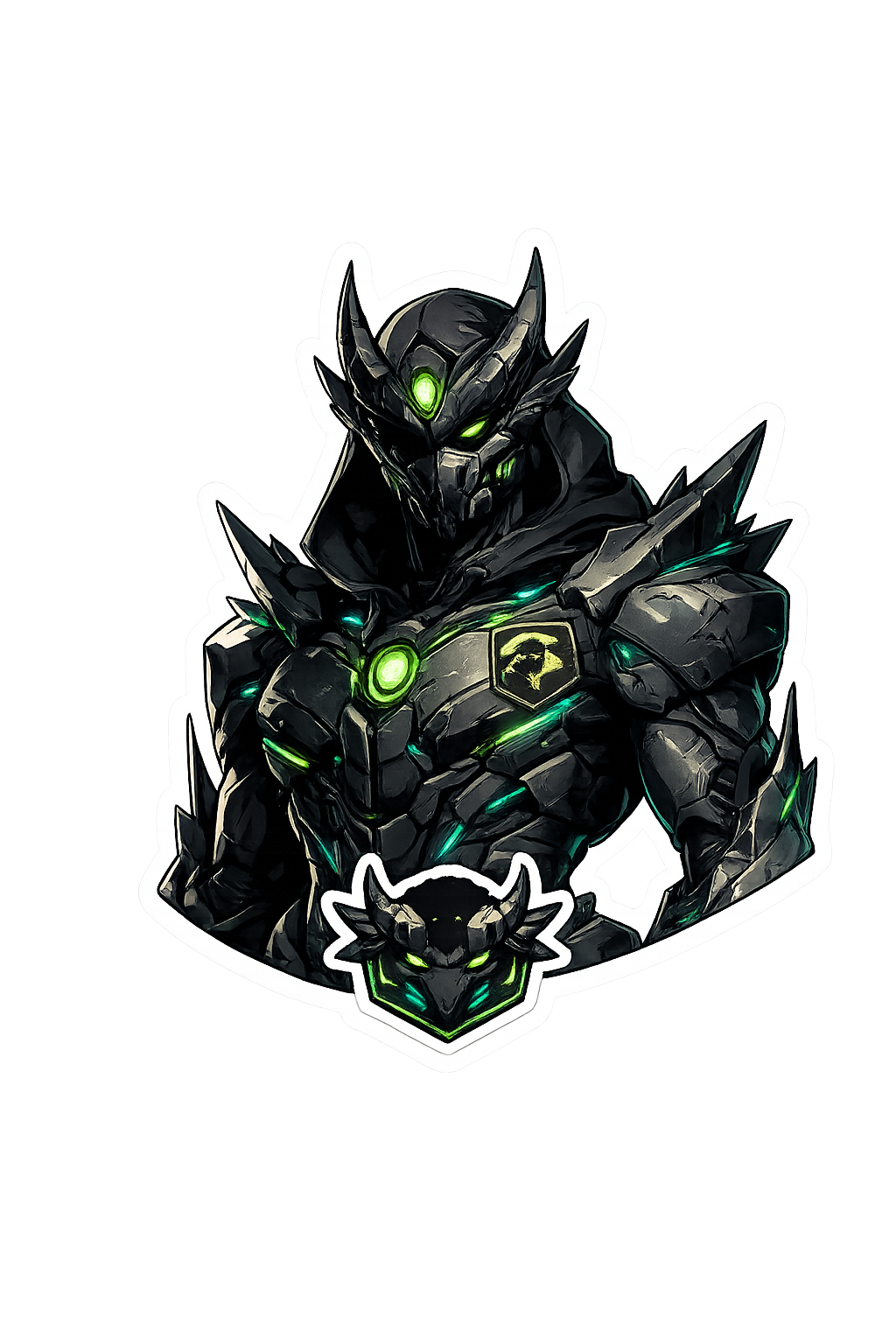 Unit Black Sheep - The Defender | Bio-Armor Anime Sticker